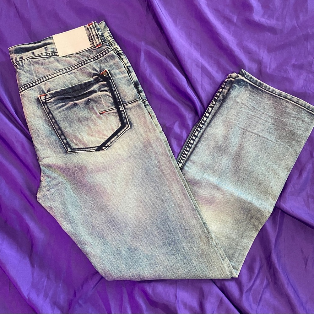 Men’s Parish Nation Light Wash Straight Fit Jeans